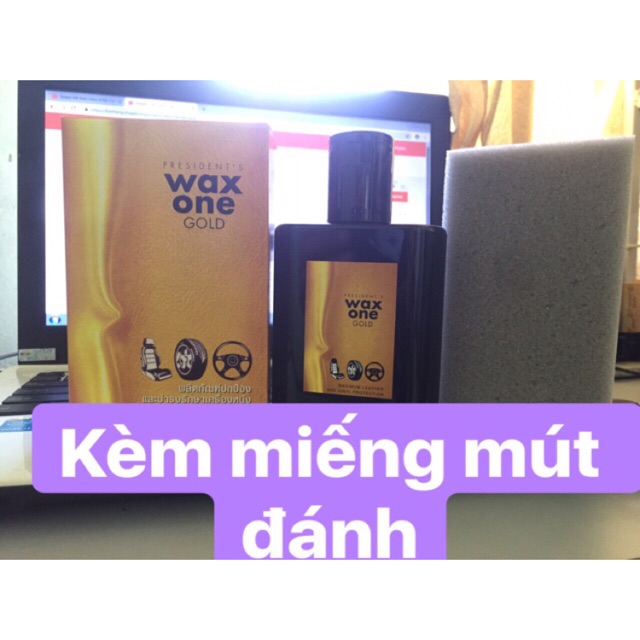 Đánh bóng đồ da wax one gold Thái Lan