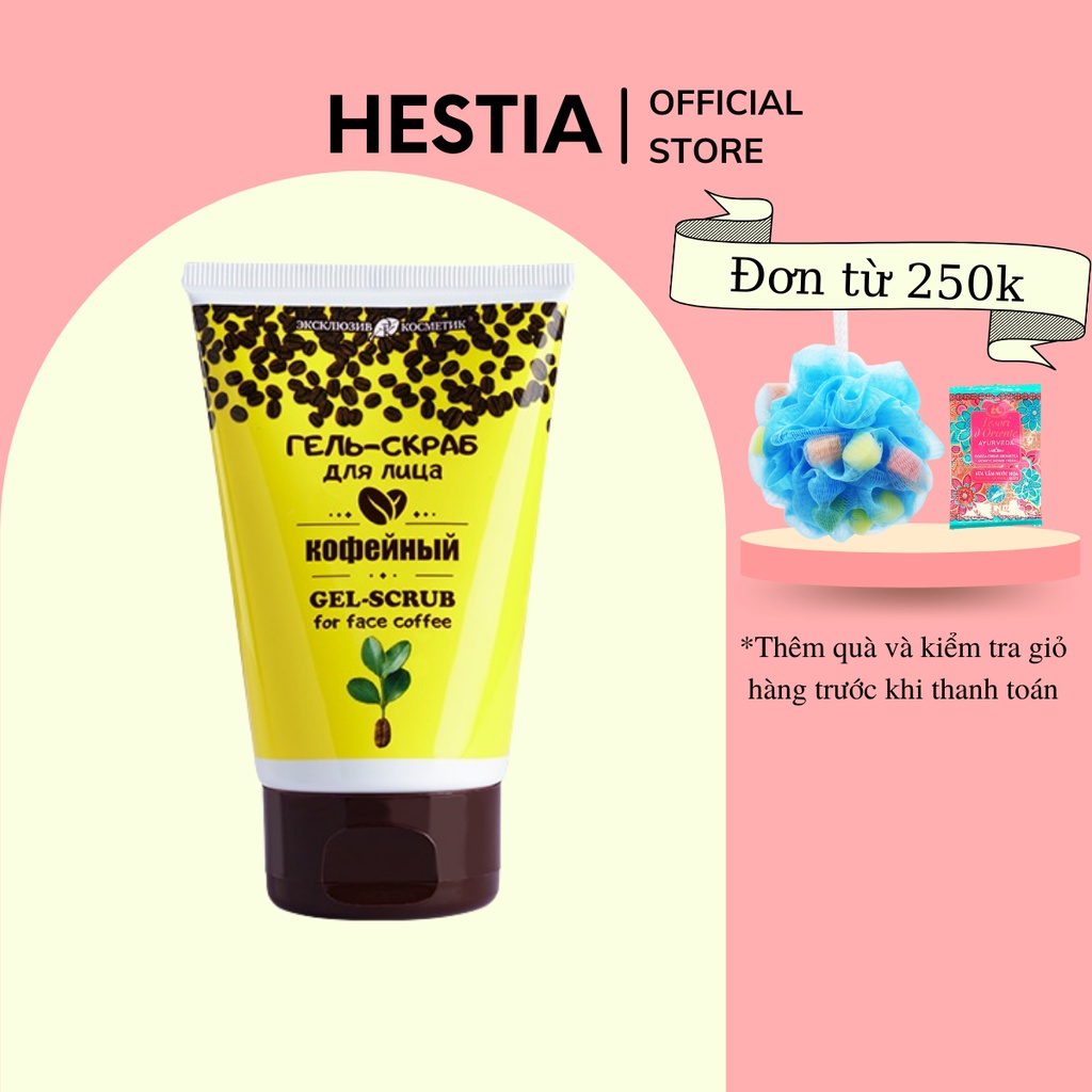 Tẩy Da Chết Cho Mặt Exclusive Cosmetics Chiết Xuất Cà Phê 100g chính hãng chăm sóc sắc đẹp Hestia