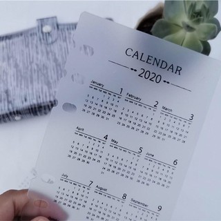 Thẻ lịch 2020 phụ kiện sổ còng