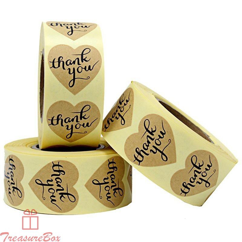 Useful Thank You Card 3cm Party Accessories 500pcs Handmade Love Sticker Box Crafts DIY Wedding Anniversary Stickers