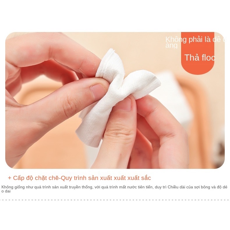 Bông Tẩy Trang Cotton Pads 3 lớp 222 miếng Dày Dặn 5x6cm