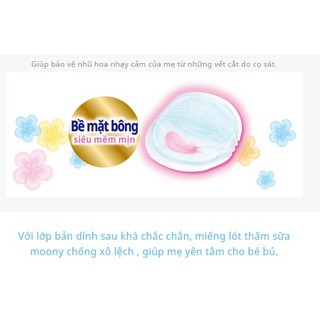 Miếng Lót Thấm Sữa Moony 72/108 Miếng (mẫu mới)