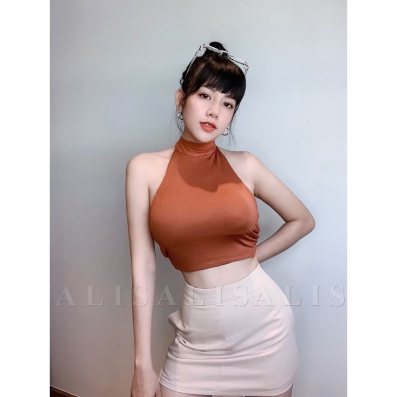 [Ảnh thật] Áo Yếm Hở Lưng Có Mút Ngực Tháo rời.Lưng Sau Buộc Dây | BigBuy360 - bigbuy360.vn