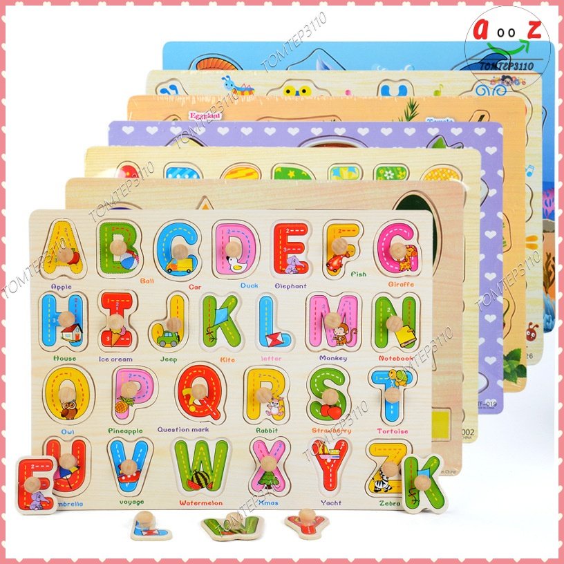 Đồ Chơi Bảng Ghép Hình Núm Gỗ - Bảng Gỗ Có Núm Cho Bé Loại To Đẹp Cho Bé