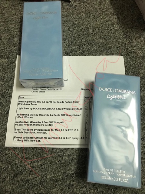 💥 Nước hoa nữ Light Blue - Dolce DG