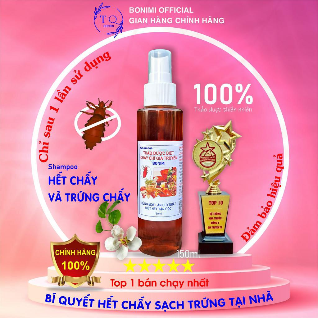 Chỉ Cần 1 Lần Sử Dụng. Dầu Gội Chấy Chí. Số lượng 1 chai 150ml.