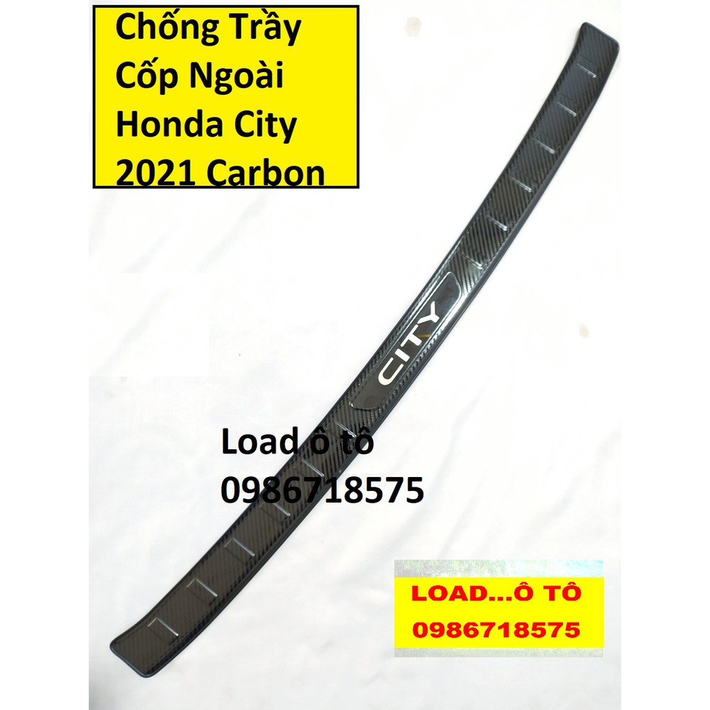 Chống Trầy Cốp Honda City 2022-2021 Trong, Ngoài Vân Carbon Cao Cấp, Có Sẵn Keo Dán 3M