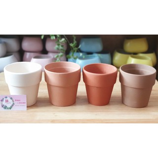 Chậu đất nung gờ cao 13x13cm nhiều màu