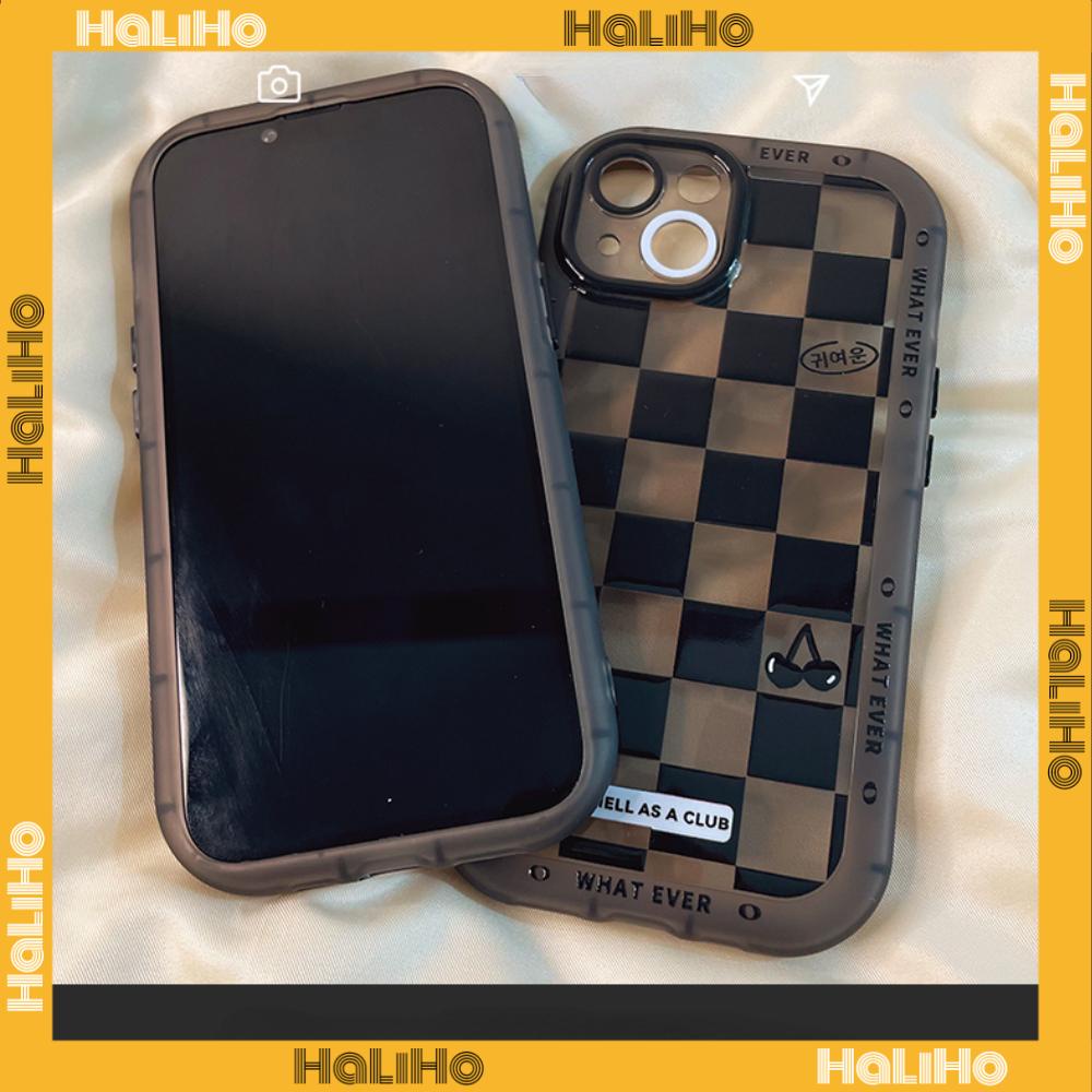 iPhone Case Silicone Soft Case Clear Case Airbag Shockproof Camera Protection Glossy Black Checkerboard Compatible For iPhone 14 Pro Max 13 Pro Max 12 Pro Max 11 Pro Max xr xs max