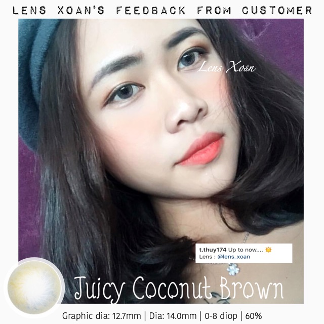 Áp tròng JUICY COCONUT BROWN