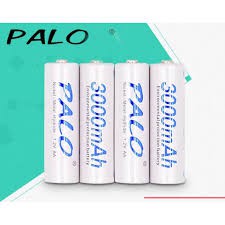 Pin sạc AAA1.2v 1100mAh _Pin sạc PALO AA1100mAh NiMh 1.2v chính hãng _Vỉ 4 viên_CÒN HÀNG