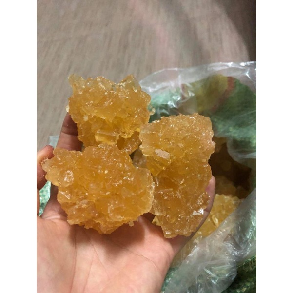 (Giá 200gr-500gr) Đường Phèn Vàng  Nghệ An kết tinh từ Mật Mía