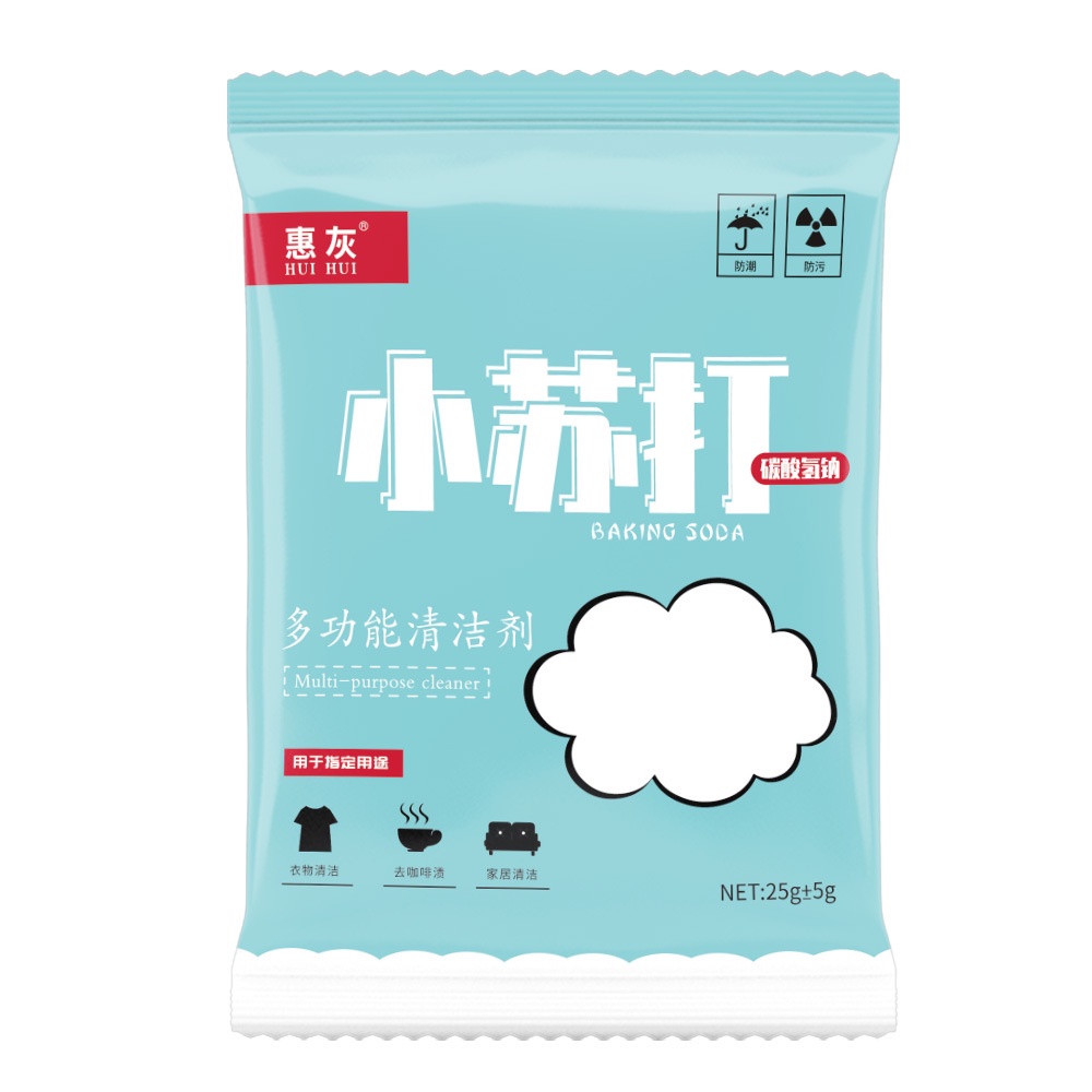 Baking soda 25gr bột tẩy rửa nhà bếp lồng giặt, vệ sinh nhà cửa, giặt đồ, khử mùi, tẩy trắng