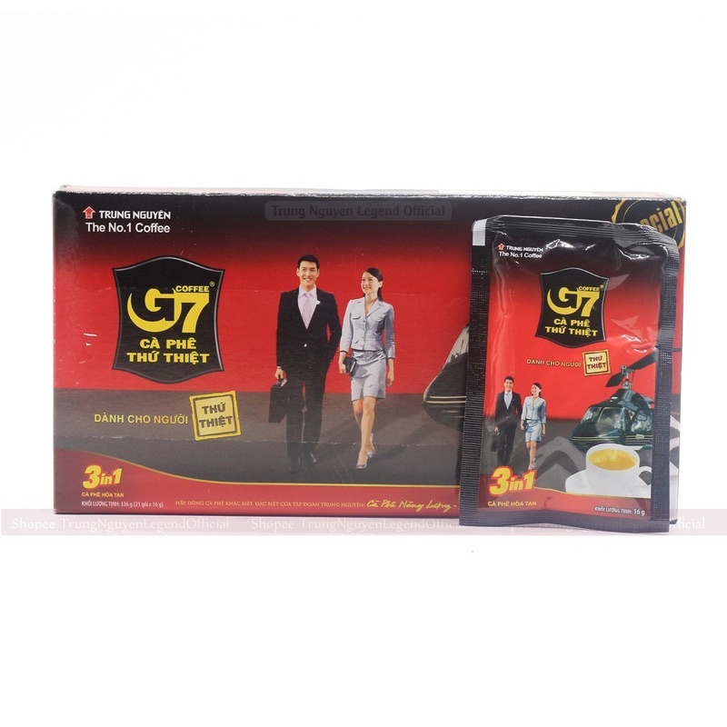 Cà Phê G7 3in1 Hộp 21 gói x 16g