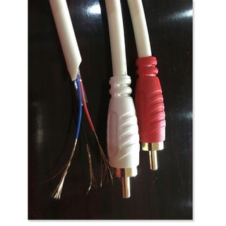 Dây AV 4 đầu 5m Trắng Zin