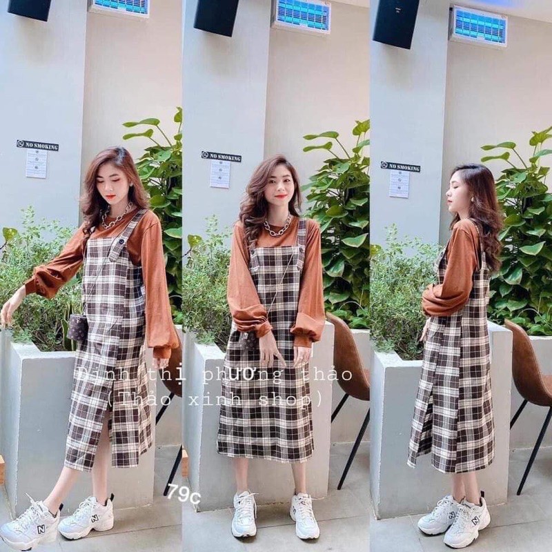 sét yếm sọc kèm áo
