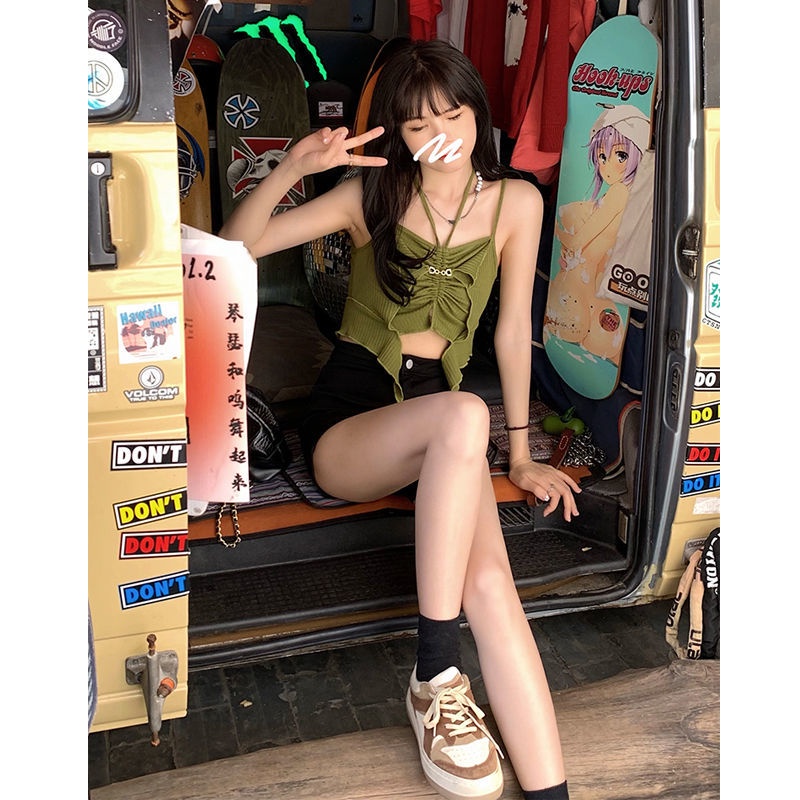 Áo croptop Sát Nách Kiểu Dáng Quyến Rũ Dễ Thương Cho Nữ