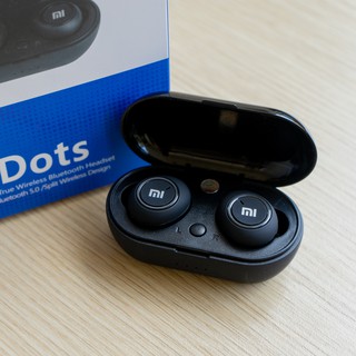 Tai Nghe Bluetooth AirDots Redmi2 Đen,Công Nghệ 5.0 Kèm Đốc Sạc,Cảm Biến Tự Động Kết Nối,Bass tress cực đỉnh