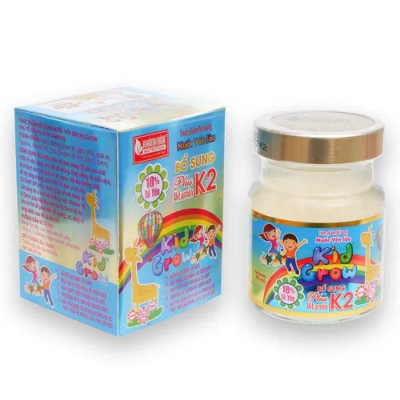 Yến sào 18% tổ yến KidGrow khánh hoà cho bé lọ 70ml