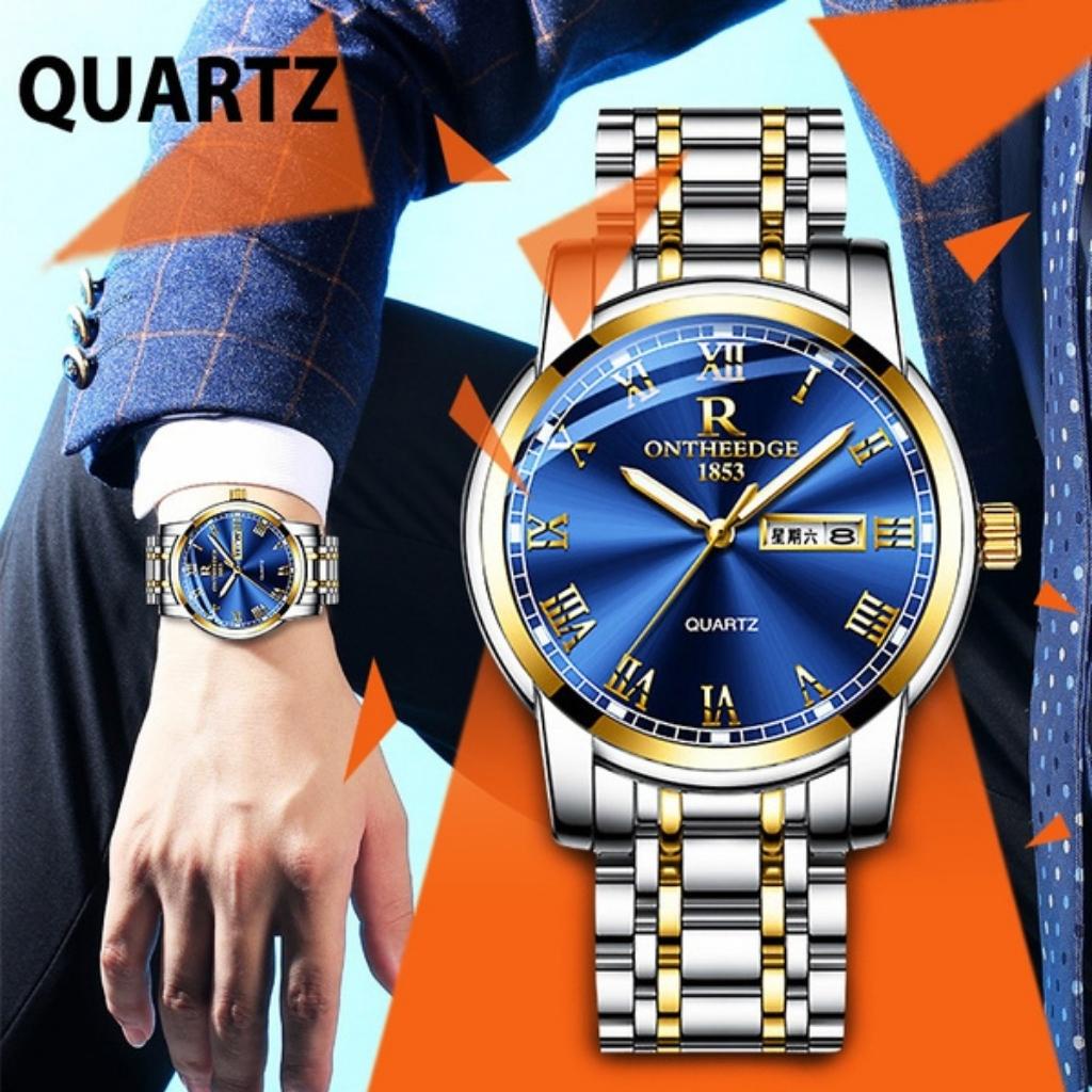 Đồng hồ nam chính hãng R-ONTHEEDGE, đồng hồ đeo tay kính tráng sapphire vỏ thép cao cấp | BigBuy360 - bigbuy360.vn