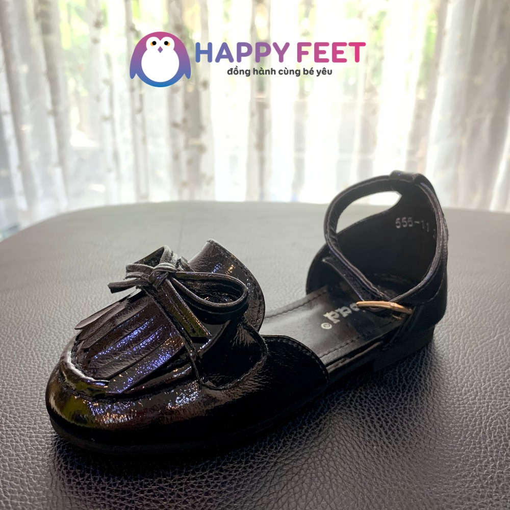 Giày búp bê trẻ em, giày bệt tiểu thư phong cách Hàn quốc cho bé gái- Happy Feet 555-11