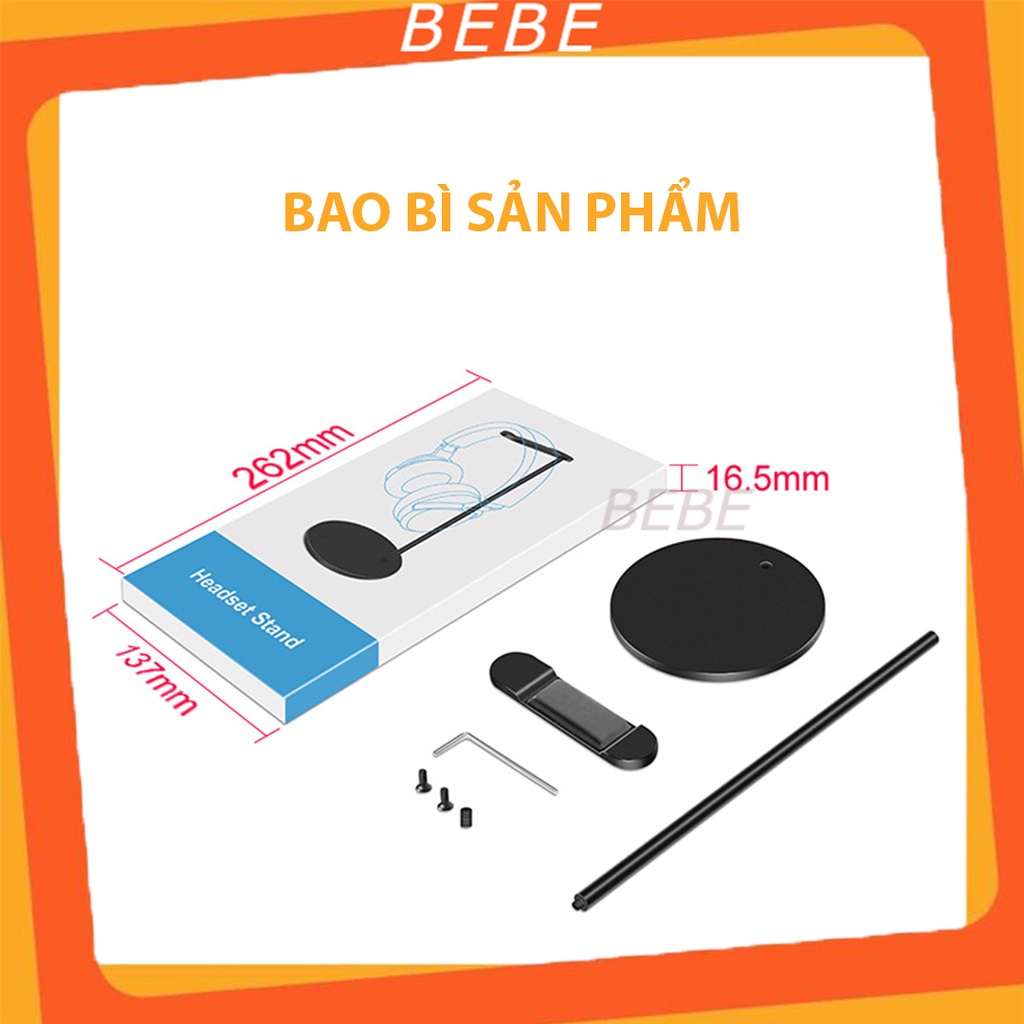 Giá đỡ tai nghe NewBee G12AZ3 sang trọng, chất liệu nhôm cao cấp, đệm silicone chống trầy xước