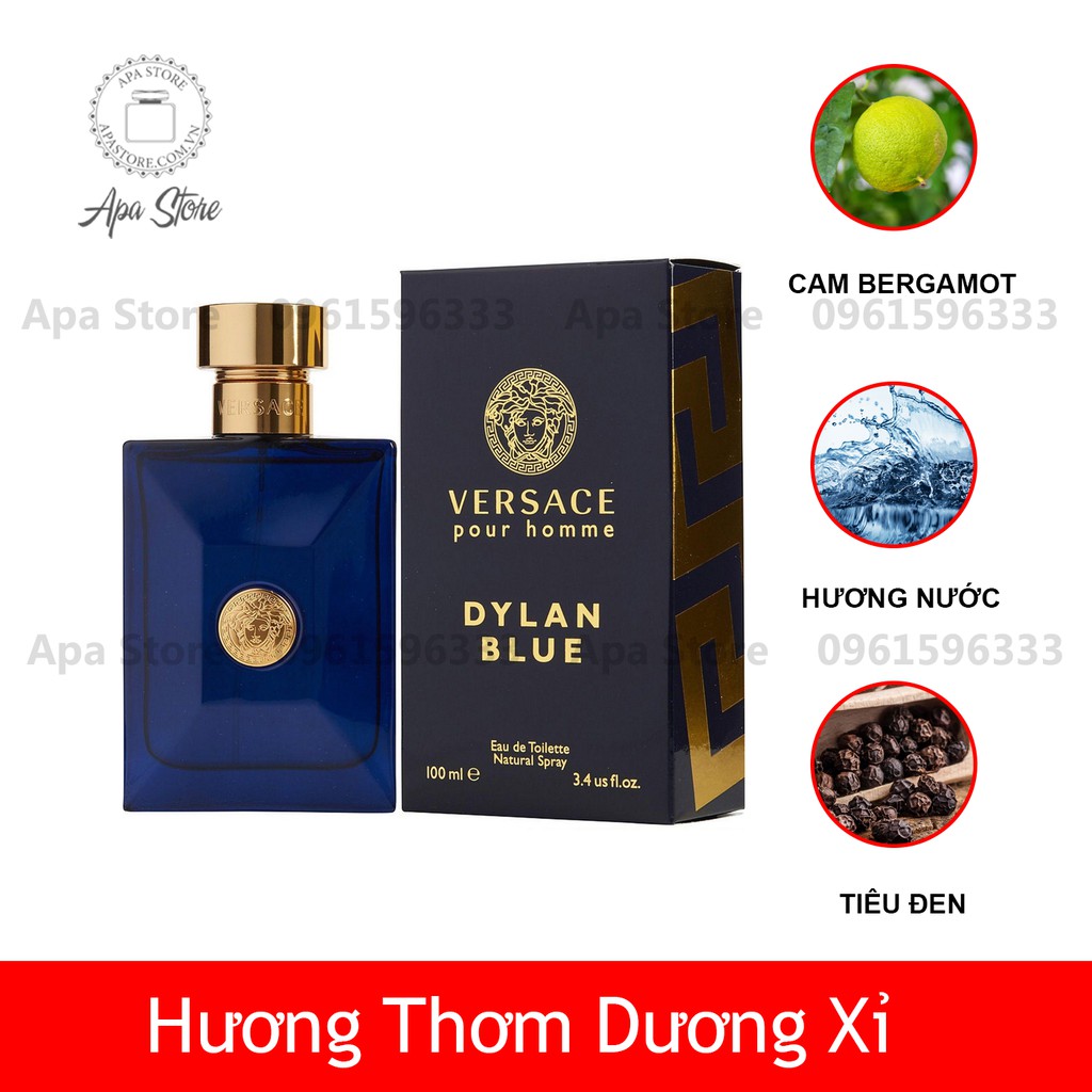 Nước Hoa Nam Versace Pour Homme Dylan Blue Chai Mini 10ml