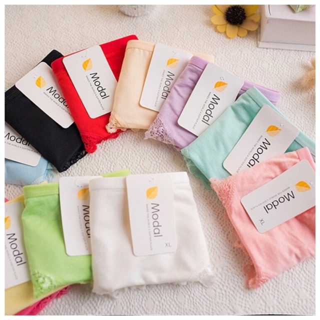 Quần Lót Nữ Cotton Viền Ren Mẫu Mới Modal