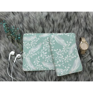 Ví bọc hộ chiếu (passport holder) hoa văn lông vũ phong cách boho cực chất
