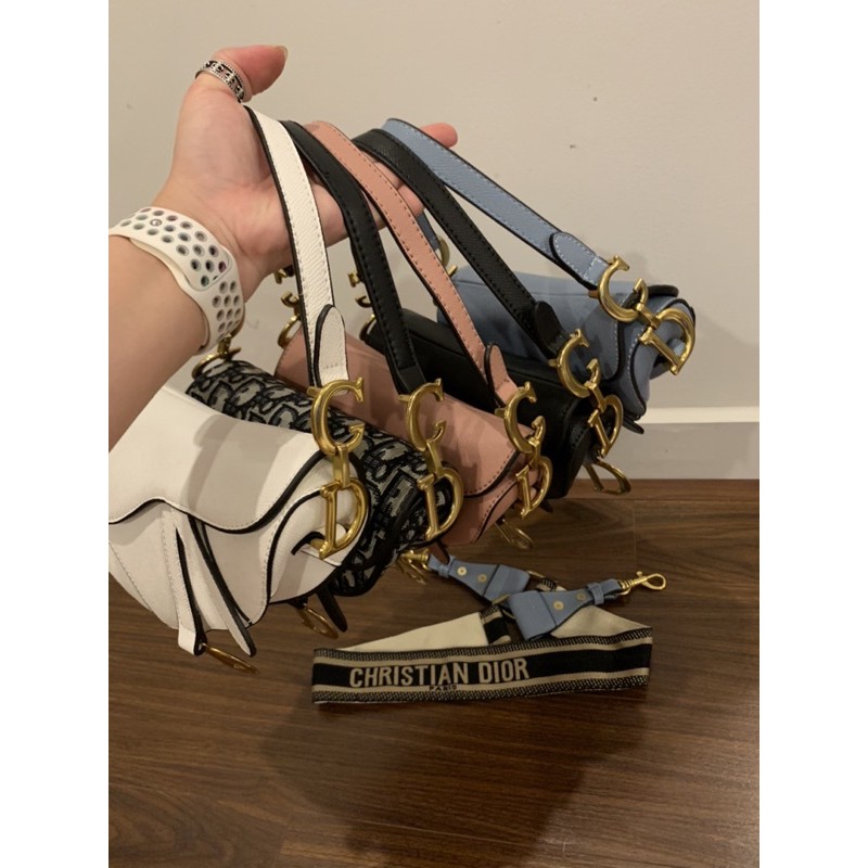 Túi xách đeo chéo DIO.R SADDLe yên ng.ưa mini 19cm mẫu mới SPSL đủ màu