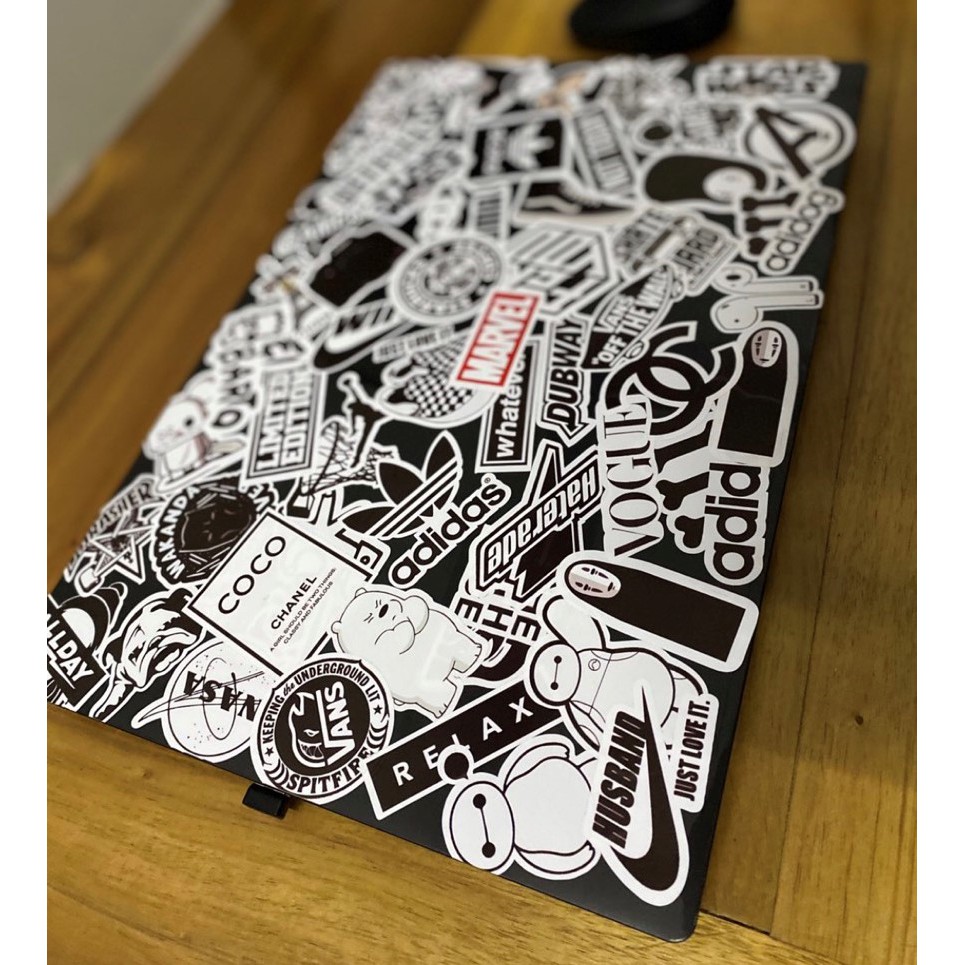 Bộ 100 sticker Món ngon Việt Nam dùng để trang trí điện thoại di động/ván trượt/vali không để lại dấu keo