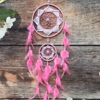 Dreamcatcher 2 tầng - Màu hồng