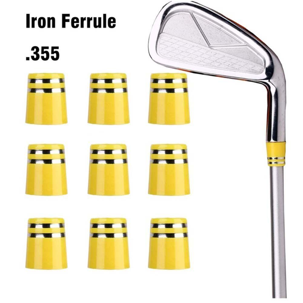 DARNELL 10Pcs Golf Ferrules Fit 0.335 Golf iron Rubber Sleeve Golf Ferrules Replacement Golf Shaft Sleeve Durable Double|Ring Golf Training Rubber Club Accessories Golf Tapered Ferrule/Multicolor