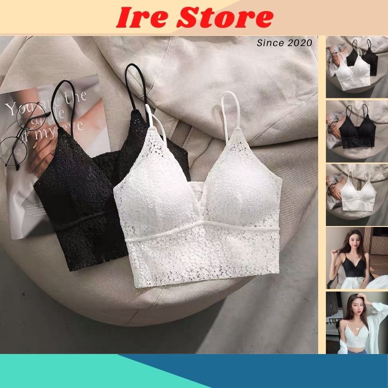 Áo Bra Ren 2 Dây, Áo Lót Học Sinh [Có Mút Ngực Có Thể Tháo Rời ]- Ire Store