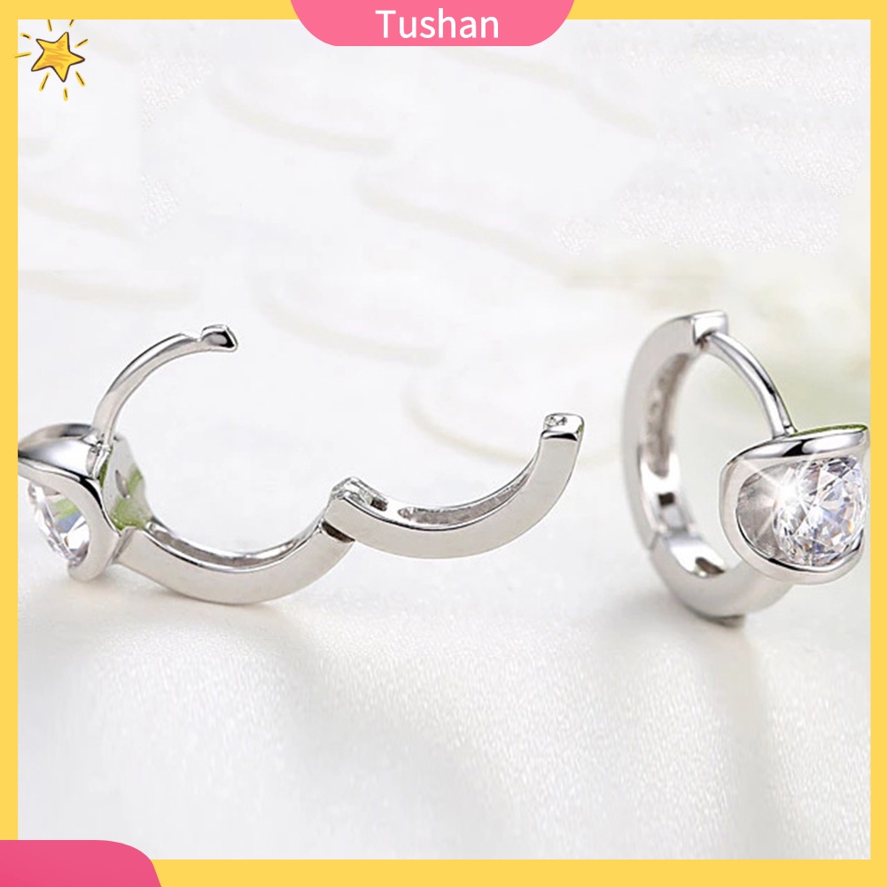 Bông tai đính đá zirconia thời trang cho nữ