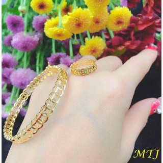 Freeship 99k TQ_bộ vòng tay và nhẫn kim tiền
