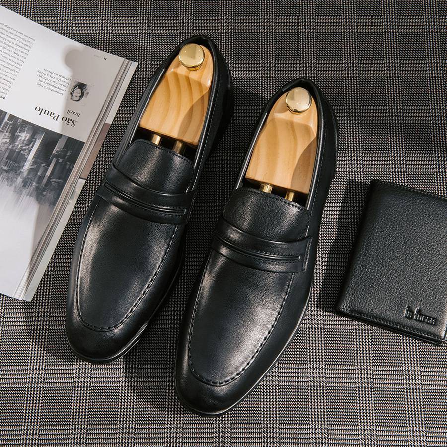 Giày Da Nam LAFORCE Penny Loafer GNLAMJ238-F1-D Tặng Tất Nam Cao Cấp
