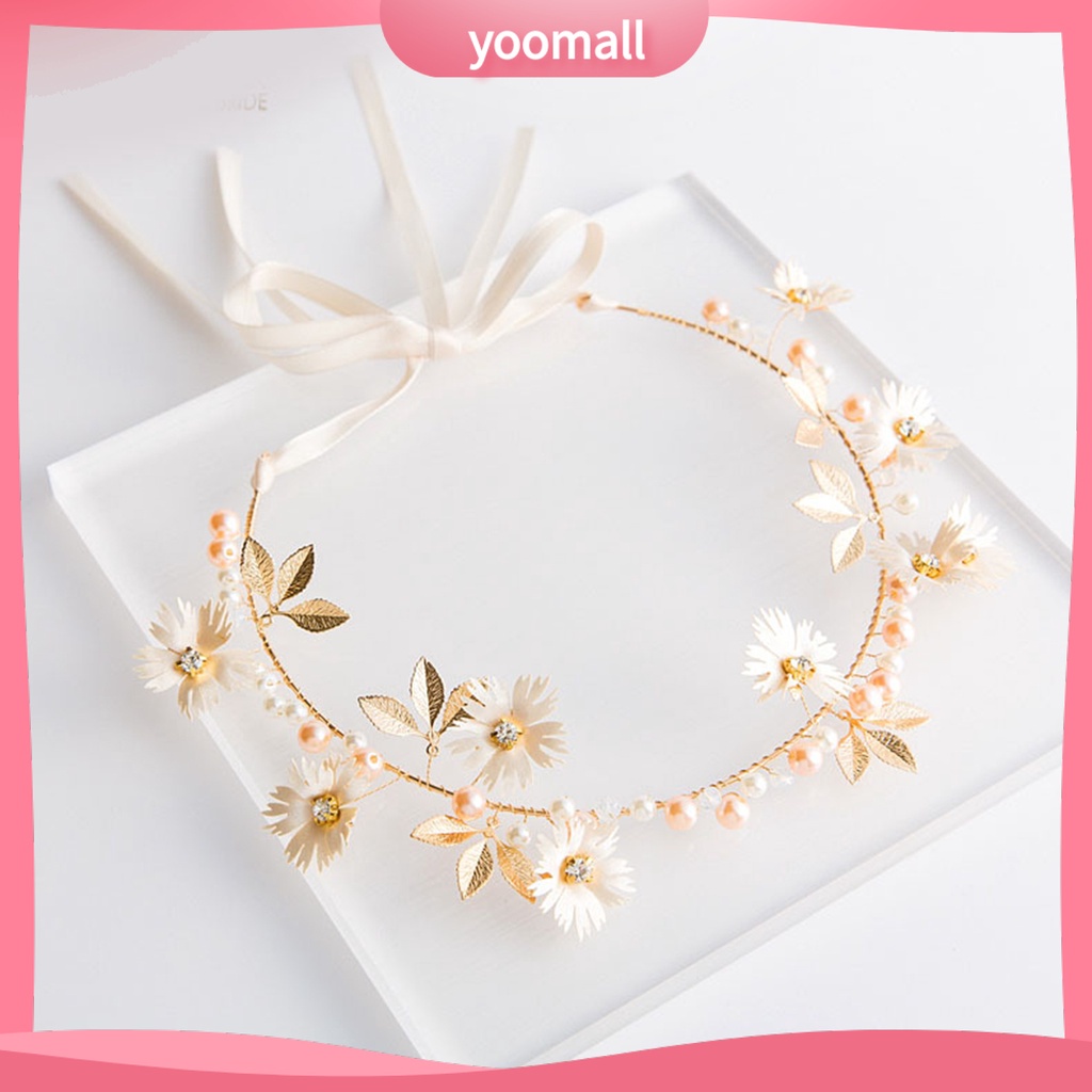 Băng Đô Cài Tóc Đính Hoa Dùng Trang Trí Cho Nữ