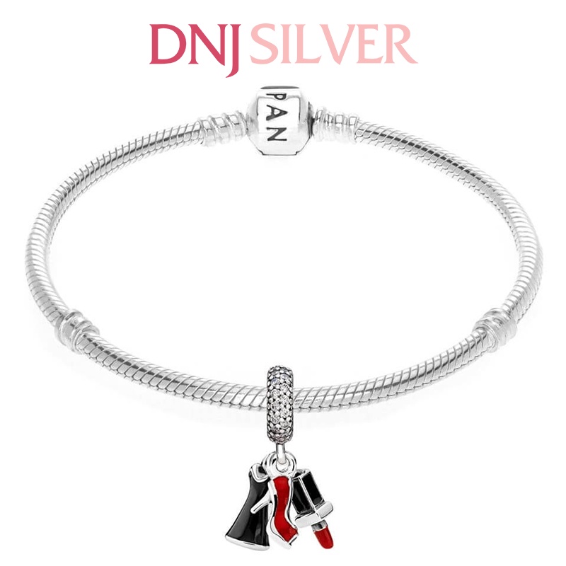Charm bạc 925 cao cấp, hàng chuẩn bạc - Charm Glamour Trio Dangle thích hợp để mix vòng tay charm - DN315