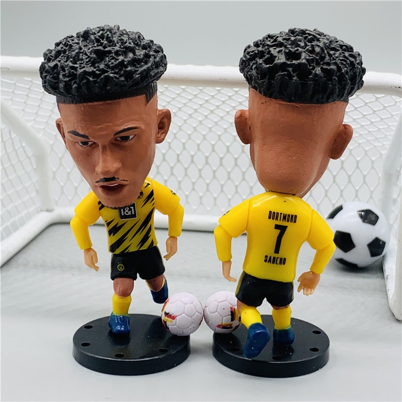 Búp Bê Cầu Thủ Bóng Đá Hoạt Hình Cao 7cm Bundesliga Bayern Lewandowski Sane Costa Muller Alonso Dortmund Sancho Haaland Reus Wolfsburg De Bruyne Collections