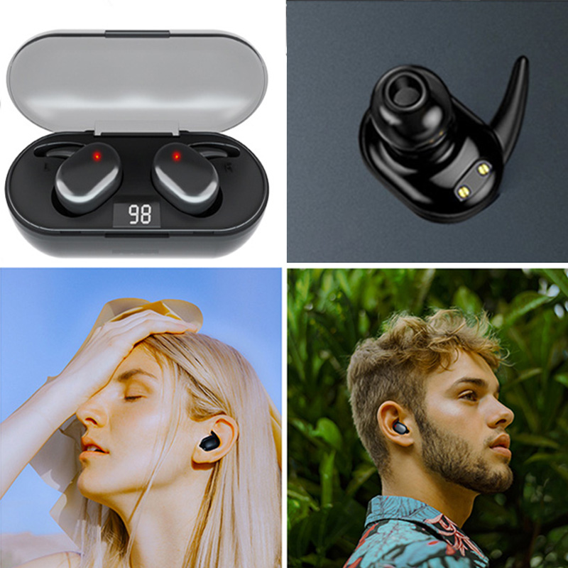 Tai Nghe Nhét Tai KEBIDUMEI F9-5C Y30 TWS Bluetooth 5.0 8D Tích Hợp Mic Kèm Hộp Sạc Ốp
