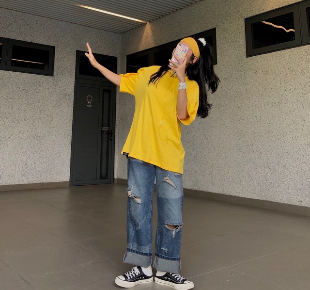 QUẦN JEAN UNISEX WASH 2 MÀU RÁCH GỐI | BigBuy360 - bigbuy360.vn