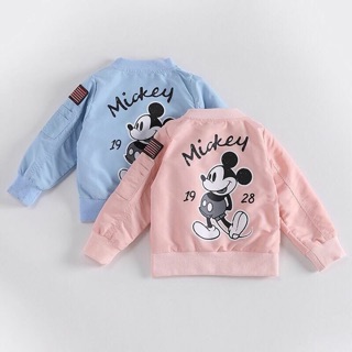 Áo khoác Bomber MICKEY( hồng sz 100)