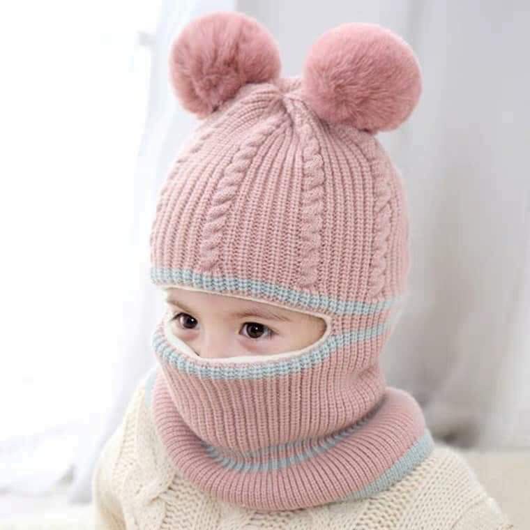(phá giá)Mũ len ninja giữ ấm cho bé