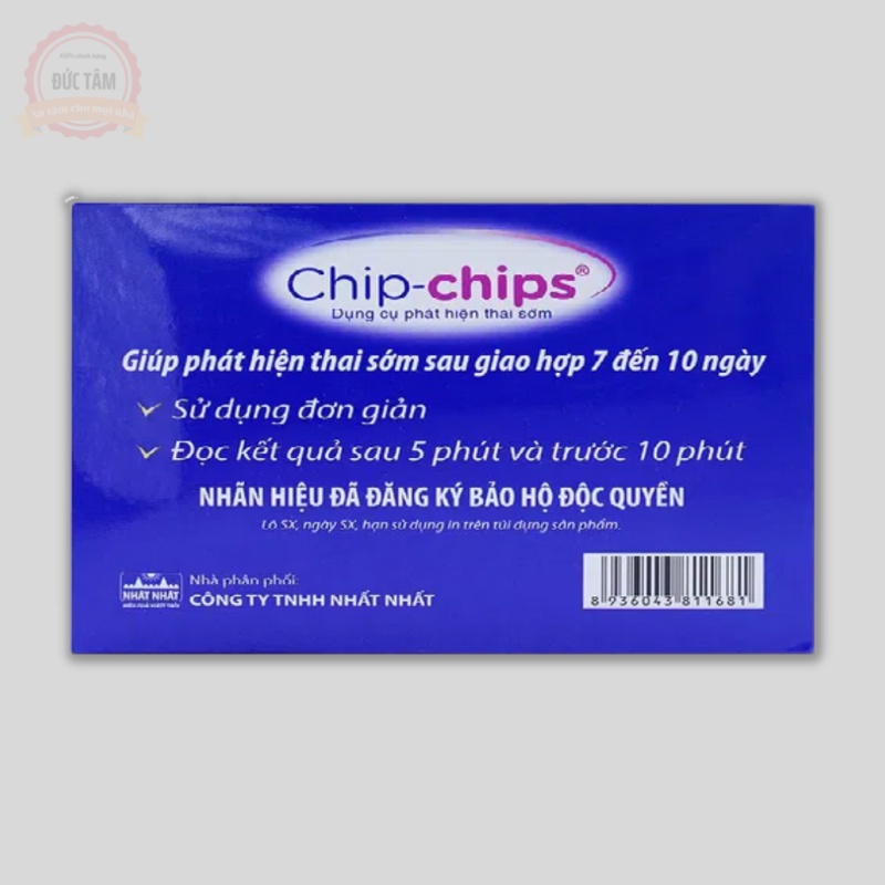 Que Thử Thai Chip Chip 2 Vạch Chính Xác Nhanh Chóng Che Tên