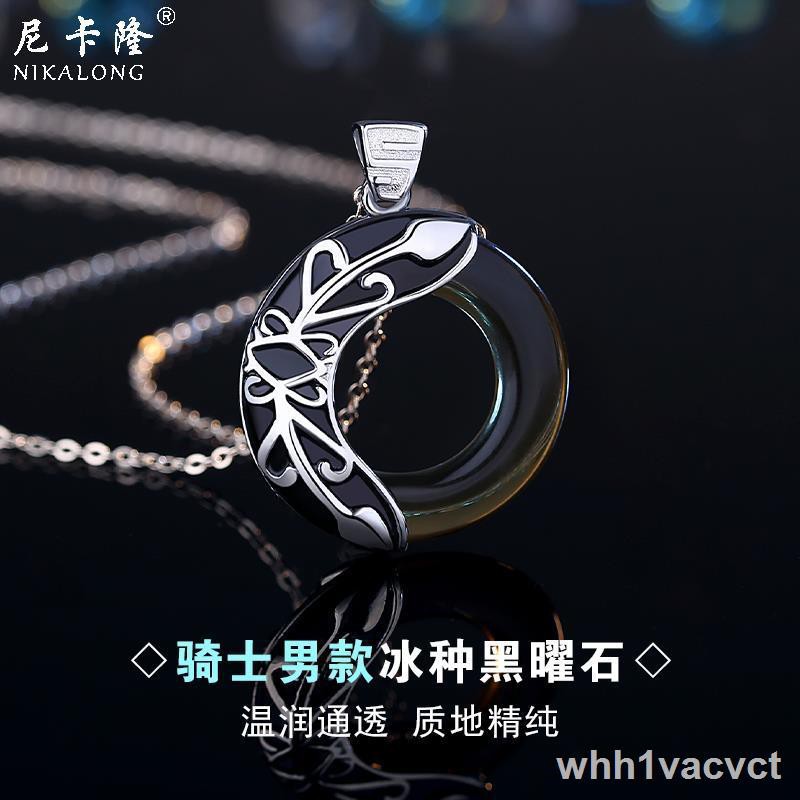 Vòng cổ đôi nam nữ sterling bạc ánh sáng sang trọng thiết kế thích hợp cảm giác không phai Quà tặng ý nghĩaW