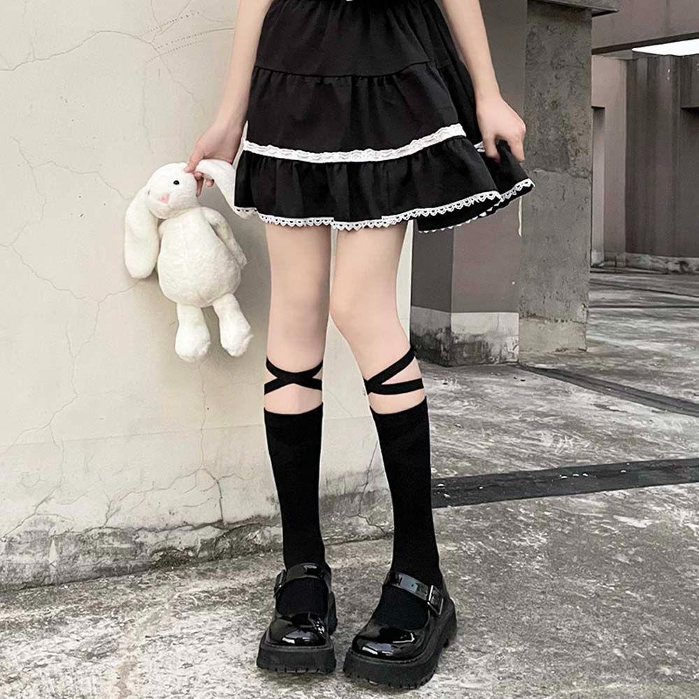 2 Đôi Tất Chân Cotton Họa Tiết Đáng Yêu Cho Nữ