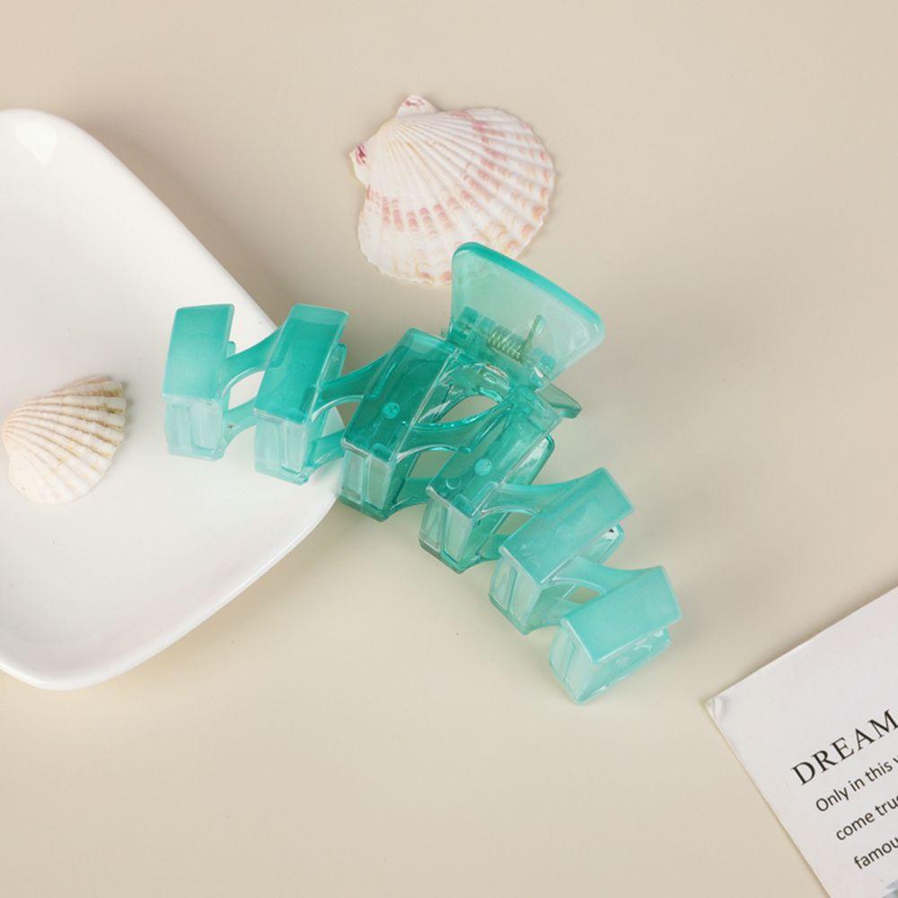 Kẹp Tóc Càng Cua Bằng Nhựa Resin Màu Sắc Đơn Giản Phong Cách Hàn Quốc