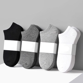 Tất, vớ thể thao nam nữ, vớ trơn cổ thấp vải cotton dày dặn - v02