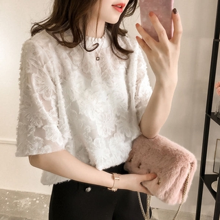Áo thun tay ngắn chất liệu chiffon thời trang cho nữ